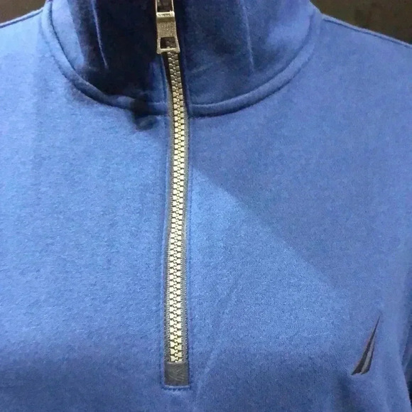 Nautica Pullover 1/4 zip,high neck,light fleece lined, lightweight warm,jacket - Picture 2 of 10